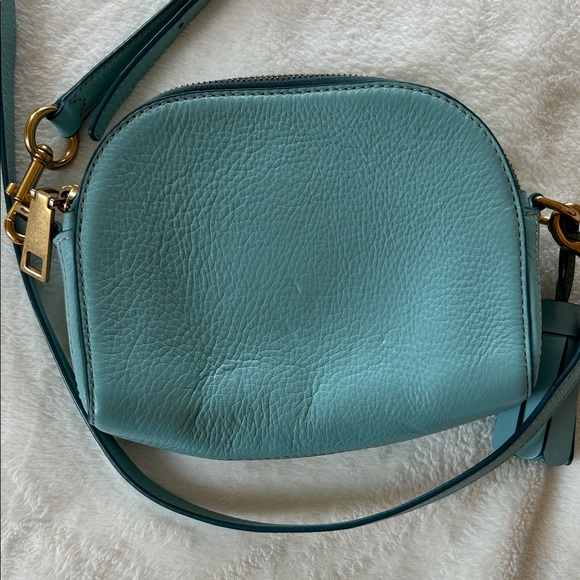 EUC Marc Jacobs Teal Leather duo-zipper Crossbody Bag - Picture 6 of 9